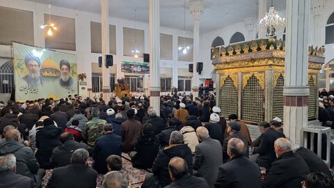 تصاویر/ مراسم بزرگداشت شهیدان سید حسن نصرالله و هاشم صفی‌الدین در خوی