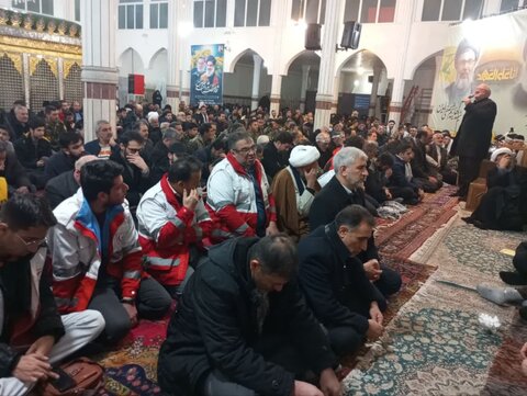 تصاویر/ مراسم بزرگداشت شهیدان سید حسن نصرالله و هاشم صفی‌الدین در خوی