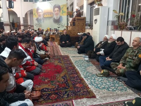 تصاویر/ مراسم بزرگداشت شهیدان سید حسن نصرالله و هاشم صفی‌الدین در خوی