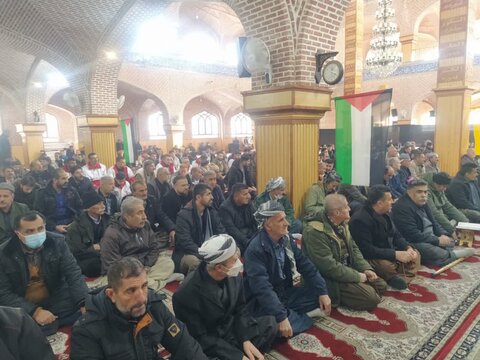 تصاویر/ آیین بزرگداشت شهید سید حسن نصرالله در سردشت