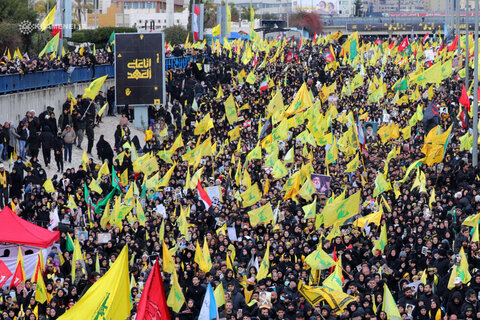 Photos/Cérémonie funéraire des grands moudjahidines, le martyr Seyyed Hassan Nasrallah et le martyr Seyyed Hashem Safiuddin