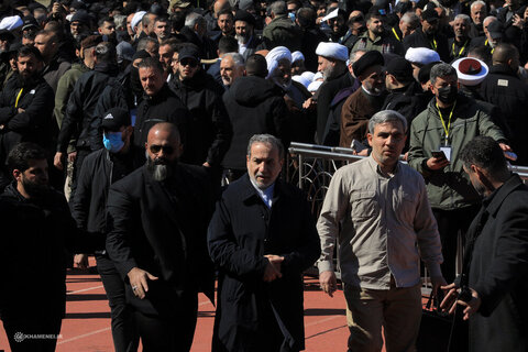 Photos/Cérémonie funéraire des grands moudjahidines, le martyr Seyyed Hassan Nasrallah et le martyr Seyyed Hashem Safiuddin