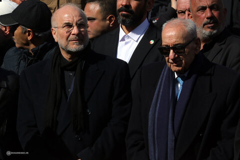 Photos/Cérémonie funéraire des grands moudjahidines, le martyr Seyyed Hassan Nasrallah et le martyr Seyyed Hashem Safiuddin