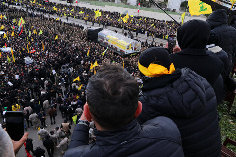 Photos/Cérémonie funéraire des grands moudjahidines, le martyr Seyyed Hassan Nasrallah et le martyr Seyyed Hashem Safiuddin