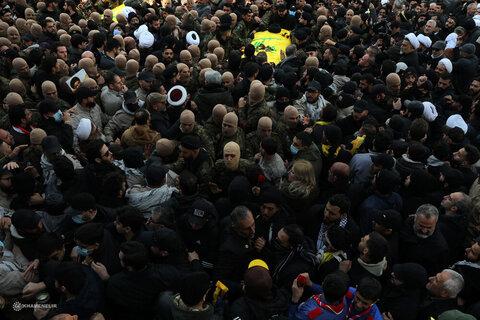 Photos/Cérémonie funéraire des grands moudjahidines, le martyr Seyyed Hassan Nasrallah et le martyr Seyyed Hashem Safiuddin