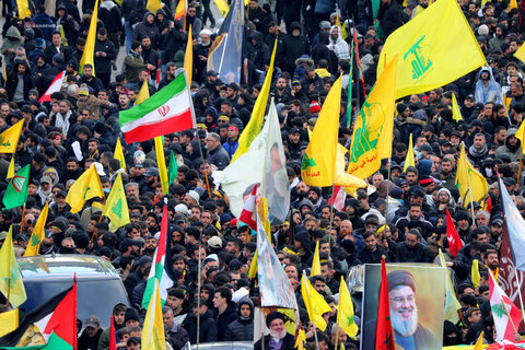 Photos/Cérémonie funéraire des grands moudjahidines, le martyr Seyyed Hassan Nasrallah et le martyr Seyyed Hashem Safiuddin