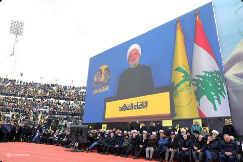 Photos/Cérémonie funéraire des grands moudjahidines, le martyr Seyyed Hassan Nasrallah et le martyr Seyyed Hashem Safiuddin