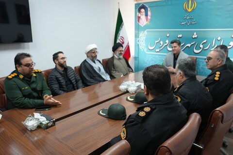 دیدار امام جمعه، فرمانده سپاه و فرمانده نیروی انتظامی شهرستان فردیس با فرماندار جدید شهرستان فردیس