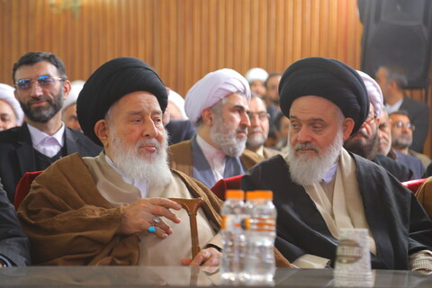 تصاویر / مراسم رونمایی از تفسیر تسنیم 80 جلدی آیت الله العظمی جوادی آملی