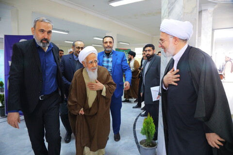 تصاویر / مراسم رونمایی از تفسیر تسنیم 80 جلدی آیت الله العظمی جوادی آملی