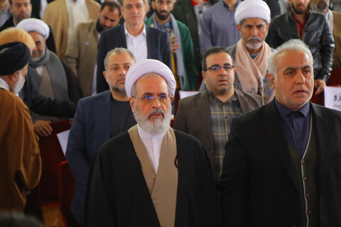 تصاویر / مراسم رونمایی از تفسیر تسنیم 80 جلدی آیت الله العظمی جوادی آملی