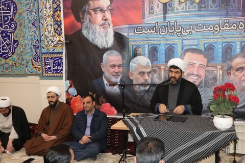 تصاویر/ مراسم گرامیداشت شهید سید حسن نصرالله در شهرستان ابهر