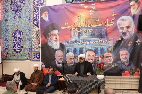 تصاویر/ مراسم گرامیداشت شهید سید حسن نصرالله در شهرستان ابهر