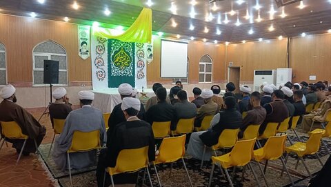 تصاویر/درس اخلاق ویژه حوزه علمیه امام صادق(ع) شهرستان آبادن برگزار شد