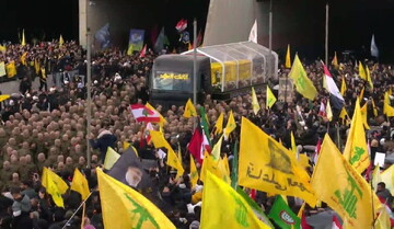 فیلم |  گزارشی از مراسم تشییع پیکر شهید سید حسن نصرالله