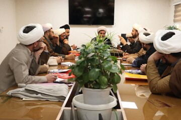 تصاویر/ جلسه معاونان آموزش حوزه علمیه استان آذربایجان غربی