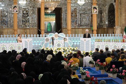 تصاویر / آئین اختتامیه دومین جشنواره تلاوت‌های تقلیدی کشور با حضور نماینده ولی فقیه در استان قزوین