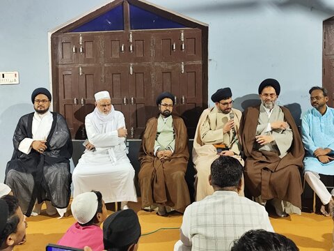 مدرسہ جعفریہ کوپاگنج میں جامعۃ المصطفیٰ العالمیہ کے نمائندہ برائے ہند ڈاکٹر سید کمال حسینی کی آمد