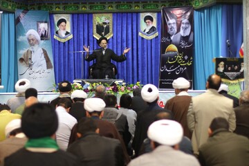 تصاویر/ مراسم سوم شهدای مقاومت در حوزه علمیه سفیران هدایت بیرجند