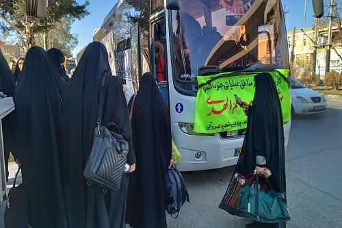 اعزام ۲۴۰نفر از دانشجویان دانشگاه فرهنگیان کرمانشاه به مناطق عملیاتی جنوب+ عکس