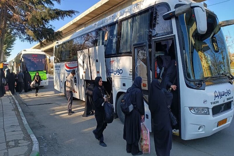 اعزام ۲۴۰ نفر از دانشجویان دانشگاه فرهنگیان کرمانشاه به مناطق عملیاتی جنوب