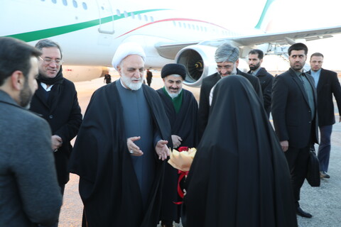 تصاویر/ ورود رییس قوه قضاییه به ارومیه