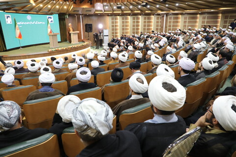 تصاویر/ نشست علمای اهل تشیع، تسنن و اقلیت های مذهبی آذربایجان غربی با رییس قوه قضائیه