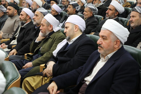 تصاویر/ نشست علمای اهل تشیع، تسنن و اقلیت های مذهبی آذربایجان غربی با رییس قوه قضائیه