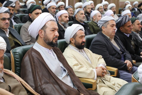 تصاویر/ نشست علمای اهل تشیع، تسنن و اقلیت های مذهبی آذربایجان غربی با رییس قوه قضائیه