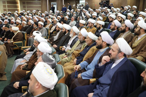 تصاویر/ نشست علمای اهل تشیع، تسنن و اقلیت های مذهبی آذربایجان غربی با رییس قوه قضائیه