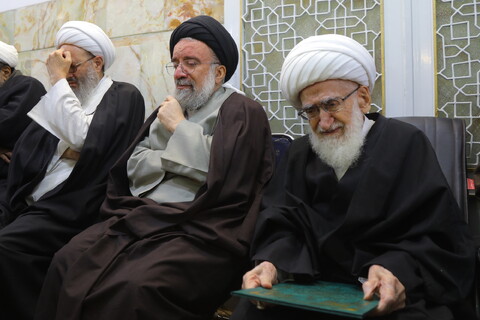 تصاویر / مراسم تشییع برادر حضرت آیت الله العظمی نوری همدانی