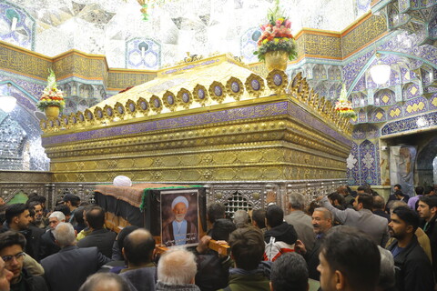 تصاویر / مراسم تشییع برادر حضرت آیت الله العظمی نوری همدانی