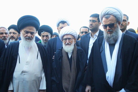 تصاویر / مراسم تشییع برادر حضرت آیت الله العظمی نوری همدانی