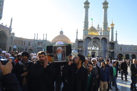 تصاویر / مراسم تشییع برادر حضرت آیت الله العظمی نوری همدانی