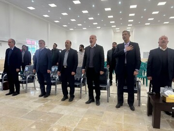 افتتاح سالن حسینیه اردوگاه شهید باکری خرمشهر با حضور مسئولان استان البرز