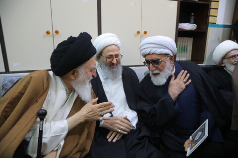 تصاویر / مراسم ترحیم برادر حضرت آیت الله العظمی نوری همدانی