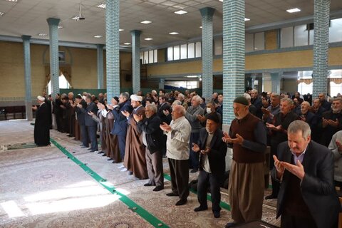 تصاویر/ آیین عبادی سیاسی نماز جمعه نوشین شهر