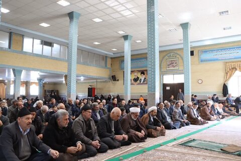 تصاویر/ آیین عبادی سیاسی نماز جمعه نوشین شهر