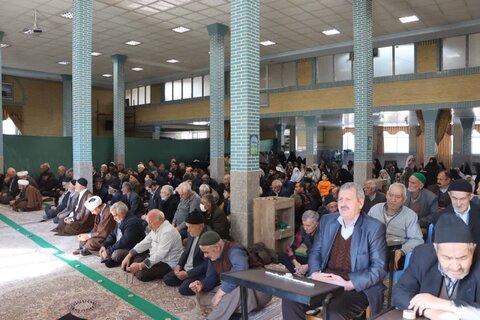 تصاویر/ آیین عبادی سیاسی نماز جمعه نوشین شهر