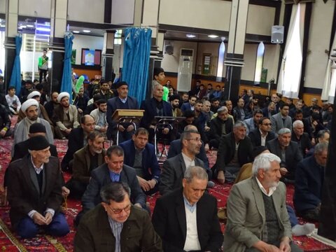 تصاویر/ آیین عبادی سیاسی نماز جمعه چهاربرج