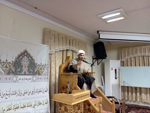 تصاویر/ مراسم عزاداری در هیئت مدرسه علمیه حضرت ولیعصر(عج) تبریز