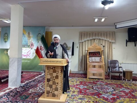 تصاویر/ مراسم عزاداری در هیئت مدرسه علمیه حضرت ولیعصر(عج) تبریز