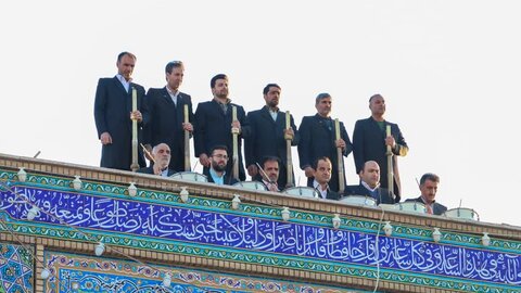 تصاویر/ نوای نقاره خانه حرم هلال بن علی (ع)به مناسبت میلاد محمدهلال بن علی (ع)