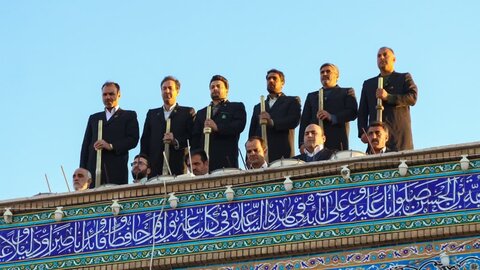 تصاویر/ نوای نقاره خانه حرم هلال بن علی (ع)به مناسبت میلاد محمدهلال بن علی (ع)