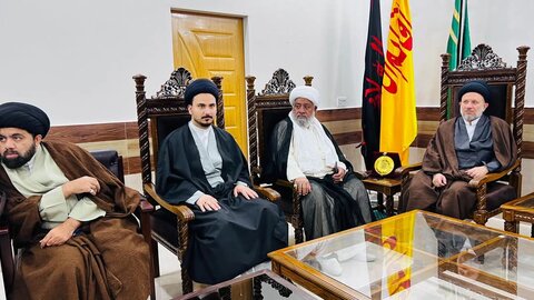 حجت الاسلام سید عز الدین الحکیم کی وفد کے ہمراہ ادارہ منہاج الحسین آمد