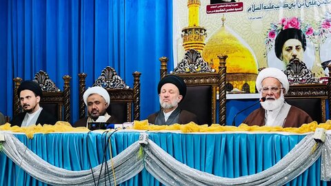 حجت الاسلام سید عز الدین الحکیم کی وفد کے ہمراہ ادارہ منہاج الحسین آمد