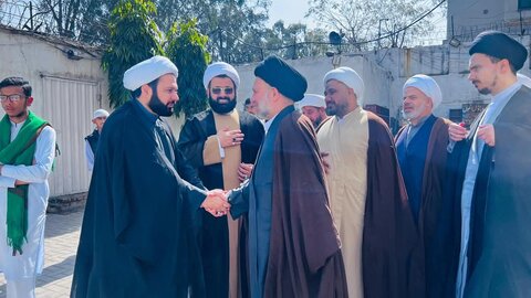 حجت الاسلام سید عز الدین الحکیم کی وفد کے ہمراہ ادارہ منہاج الحسین آمد