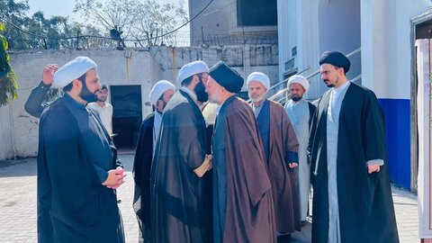 حجت الاسلام سید عز الدین الحکیم کی وفد کے ہمراہ ادارہ منہاج الحسین آمد