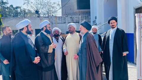 حجت الاسلام سید عز الدین الحکیم کی وفد کے ہمراہ ادارہ منہاج الحسین آمد