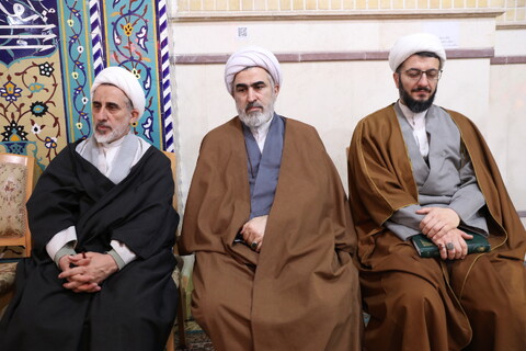 تصاویر/ آیین تکریم و معارفه معاونین آموزش و پژوهش حوزه های علمیه